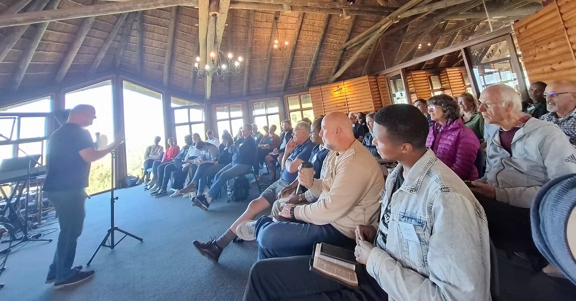 Teaching session at Carmel Retreat